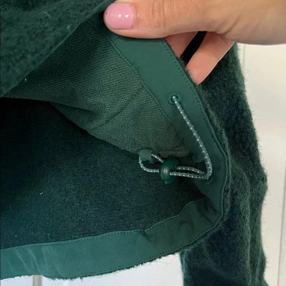 Outdoor Voices Forest Green Fleece Pullover - Picture 2 of 5